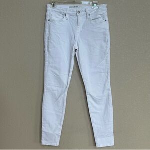 Joe’s Jeans Women’s 29 White Skinny Ankle Stretch Denim Mid‎ Rise Slim Fit Jeans